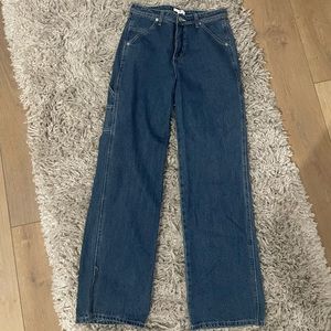 bp size 26 wide leg cargo jeans